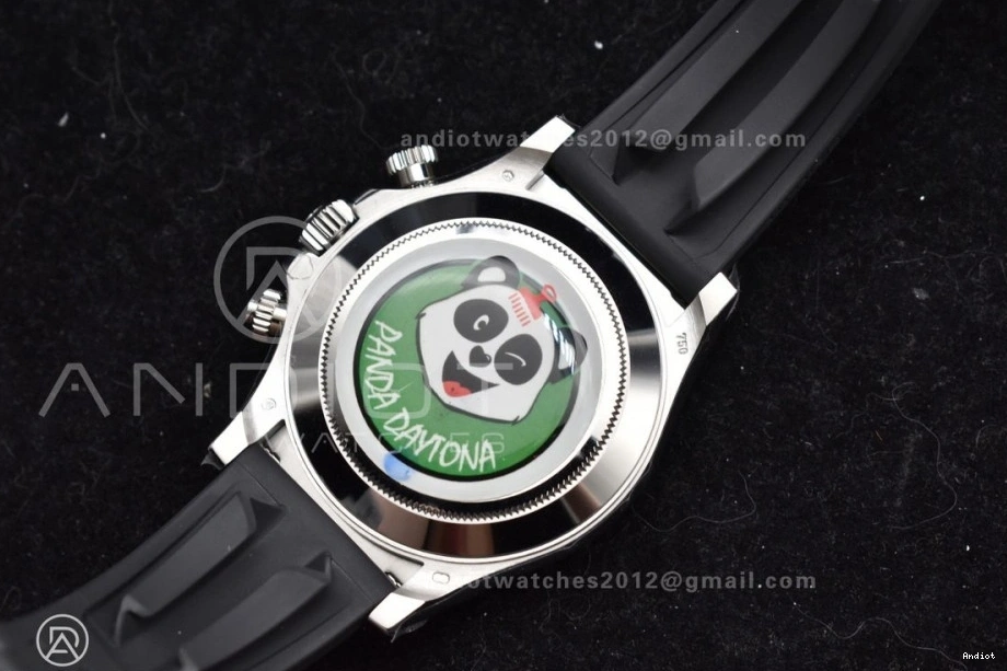 on Black Daytona Diamonds Best Edition Rubber 116519 Oysterflex Dial SA4130 BTF 1:1 Strap 1126